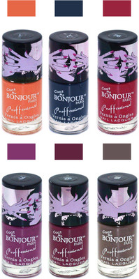 Bonjour Paris True Matte Nail Polish Orange-Grey-Red-Plum-Burgundy-Coffee(Pack of 6)
Bonjour Paris True Matte Nail Polish Orange-Grey-Red-Plum-Burgundy-Coffee(Pack of 6)