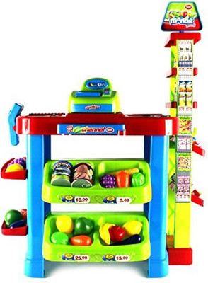 Pretend Play Toys Super Market Pretend Play Toy Market Play Set w/ Toy Cash Register, Working Scanner, Shopping Cart, Pretend Food and Money
Pretend Play Toys Super Market Pretend Play Toy Market Play Set w/ Toy Cash Register, Working Scanner, Shopping Cart, Pretend Food and Money