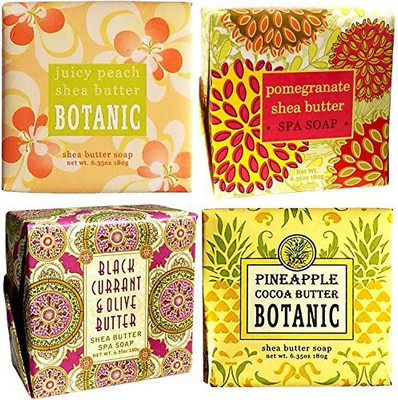 Greenwich Bay Trading Company 4 Scents Soap Sampler Set - Enriched With Shea Butter-triple Milled- Four Separate Scents Each(179.959 g, Pack of 4)
Greenwich Bay Trading Company 4 Scents Soap Sampler Set - Enriched With Shea Butter-triple Milled- Four Separate Scents Each(179.959 g, Pack of 4)