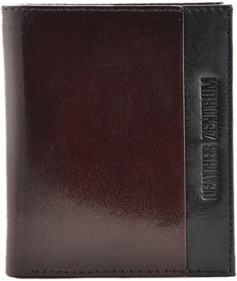 Leather Zentrum Men Brown Genuine Leather Wallet(6 Card Slots)