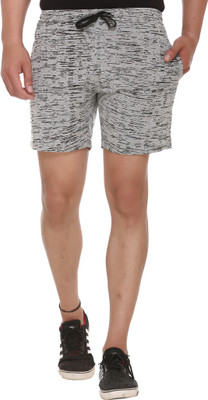 Shaun Short For Boys Casual Printed Cotton(Grey, Pack of 1