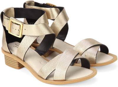 Clarks Women Champagne Heels