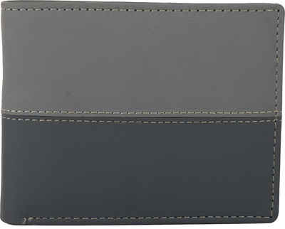 Aoris Men Black Genuine Leather Wallet(7 Card Slots)