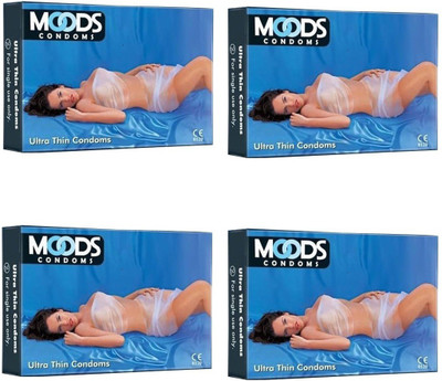 Moods Ultrathin Pack of 4 (Concealed/Confidential Packaging) Condom(Set of 4, 40S)
Moods Ultrathin Pack of 4 (Concealed/Confidential Packaging) Condom(Set of 4, 40S)