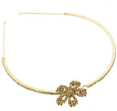 AccessHer Rhinestone Studded Golden Metal Head band Crown for Girls and Women Hair Band Hair Band(Gold)
AccessHer Rhinestone Studded Golden Metal Head band Crown for Girls and Women Hair Band Hair Band(Gold)