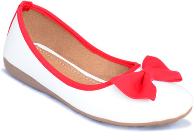 Myra Red Bow Bellies For Women(Red