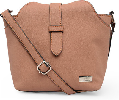 Yelloe Women Tan PU Sling Bag