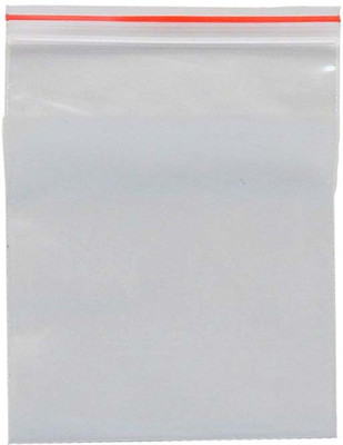 Webshoppers Resealable Plastic Air Tight Pouch(White Pack of 50)