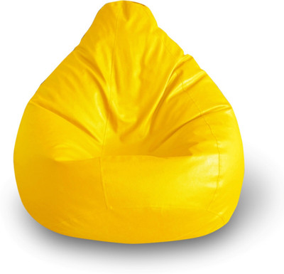 Home Story XXL Bean Bag Cover (Without Beans)(Yellow)