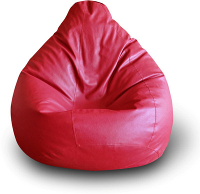 Home Story XXL Bean Bag Cover (Without Beans)(Red)