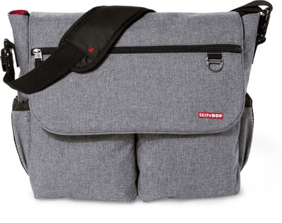 Skip Hop Dash Signature Messenger Diaper Bag, Heather Grey Diaper Bag(Heather Grey)