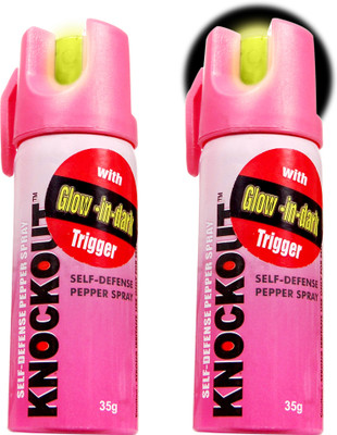 Knockout Super Powerful OC Pepper Spray for Multiple Attackers with Night Use Trigger , For Women Safety (Pack of 2) Pepper Stream Spray
Knockout Super Powerful OC Pepper Spray for Multiple Attackers with Night Use Trigger , For Women Safety (Pack of 2) Pepper Stream Spray
