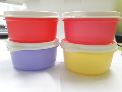 Tupperware - 250 ml PP (Polypropylene) Grocery Container(Pack of 4, Red, Pink, Purple, Yellow), Pink;purple;red;yellow
Tupperware - 250 ml PP (Polypropylene) Grocery Container(Pack of 4, Red, Pink, Purple, Yellow), Pink;purple;red;yellow