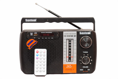 Santosh Sainik FM Radio(Black)