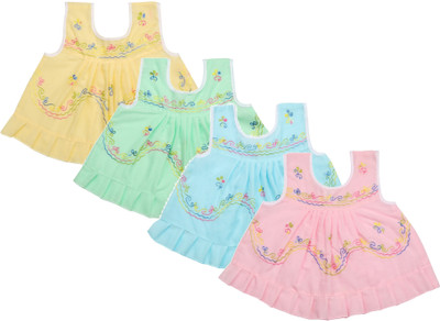 Littly Baby Girls Casual Cotton A-line Top(Multicolor, Pack of 4 
Littly Baby Girls Casual Cotton A-line Top(Multicolor, Pack of 4