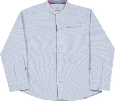 Allen Solly Junior Boys Printed Casual Black Shirt