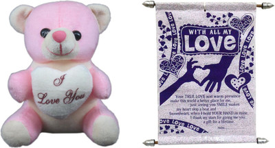 Advance Hotline Teddy Bear Soft Toy and Scroll Card Expressing Love - 15 cm(Multicolor)
Advance Hotline Teddy Bear Soft Toy and Scroll Card Expressing Love - 15 cm(Multicolor)