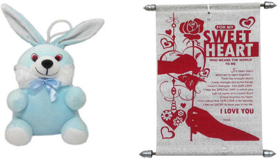 Advance Hotline Teddy Bear Soft Toy and Scroll Card Expressing Love to Sweetheart - 9 cm(Multicolor)
Advance Hotline Teddy Bear Soft Toy and Scroll Card Expressing Love to Sweetheart - 9 cm(Multicolor)