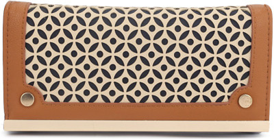 Addons Casual Beige, Blue, Tan Clutch