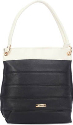 Addons Hand-held Bag(White, Black), Black;white