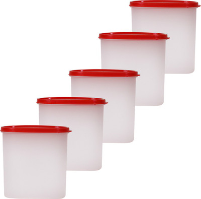 Mahaware Microwaveable Space Saver 5PC - 1800 ml Plastic Grocery Container(Pack of 5, White, Red), Red;white
Mahaware Microwaveable Space Saver 5PC - 1800 ml Plastic Grocery Container(Pack of 5, White, Red), Red;white