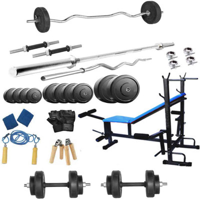 Protoner 20 kg with 8 in 1 Bench Home Gym Combo(40 - 60 kg)