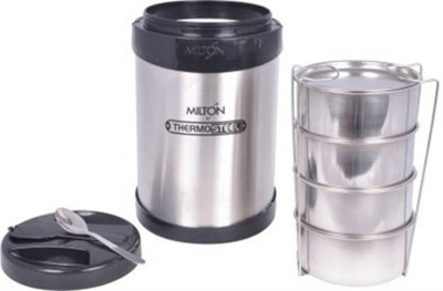 Milton ROYAL4 4 Containers Lunch Box(2000 ml), Silver