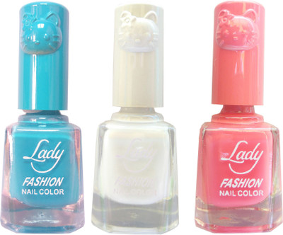 Lady Fashion Colour Cap Insta Dry Nail polish (Evergreen Colours) Blue,White,Pink(Pack of 3)
Lady Fashion Colour Cap Insta Dry Nail polish (Evergreen Colours) Blue,White,Pink(Pack of 3)