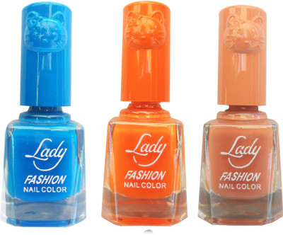 Lady Fashion Colour Cap Insta Dry Nail polish (Evergreen Colours) Blue,Orange,Nude(Pack of 3)
Lady Fashion Colour Cap Insta Dry Nail polish (Evergreen Colours) Blue,Orange,Nude(Pack of 3)