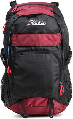 Hobie Hiking Rucksack - 28 L(Red, Black), Black;red