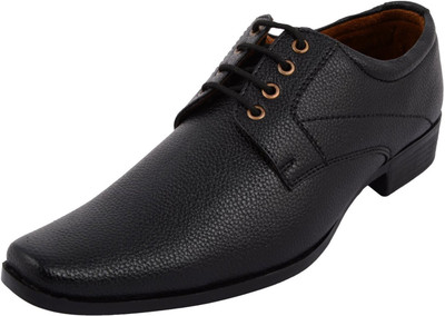 GINO Leather Derby For Men(Black