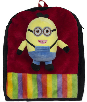 Tickles Mimion Soft Toy Shoulder School Bag - 35 cm(Multicolor)