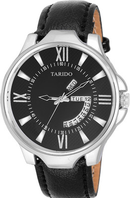 Tarido TD1909SL01 new generation black dial black leather strap day & date working Watch - For Men
Tarido TD1909SL01 new generation black dial black leather strap day & date working Watch - For Men