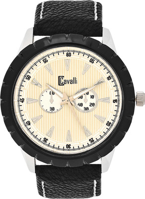 cavalli CW276 Ebony Cream Watch - For Men