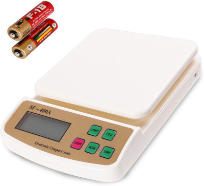 Billionbag Fine & Durable Ultra Light Electronic Digital SF 400A 10 Kg With Battery Best Qualtiy Kitchen Use Weighing Scale(White)
Billionbag Fine & Durable Ultra Light Electronic Digital SF 400A 10 Kg With Battery Best Qualtiy Kitchen Use Weighing Scale(White)
