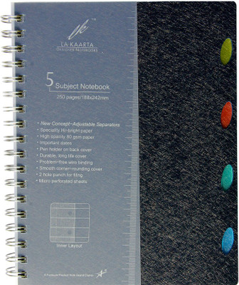 Tiara Diaries B5 Notebook(STUDENT DESIGNER NOTEBOOKS 5, Black)