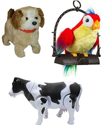 Play Design PLAY DESIGN Jumping Dog, Talking Parrot and Walking Cow Combo of 3 Toy (Multicolor)(Multicolor)
Play Design PLAY DESIGN Jumping Dog, Talking Parrot and Walking Cow Combo of 3 Toy (Multicolor)(Multicolor)