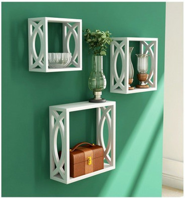 A.S Wood MDF Wall Shelf(Number of Shelves - 3)