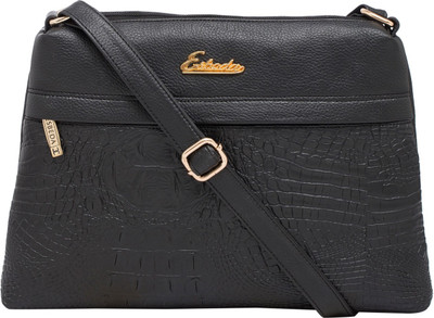 ESBEDA Women Casual Black PU Sling Bag