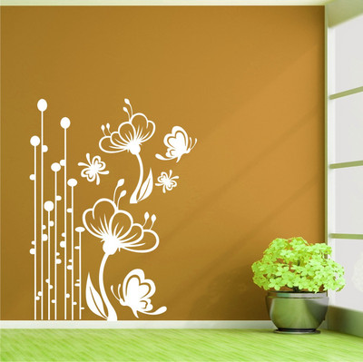 Wall Guru Home Décor wall Sticker(Pack of 1, White
