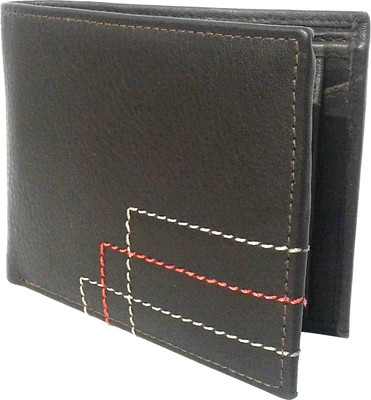 NUKAICHAU Men Brown Genuine Leather Wallet(4 Card Slots), Cobo brn 4