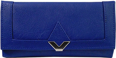 SAMCO FAS Girls Blue Canvas Wallet(10 Card Slots)