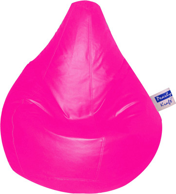 PearlyKraft XXXL Teardrop Bean Bag Cover (Without Beans)(Pink)
