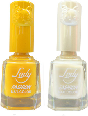 Lady Fashion Colour Cap Insta Dry Nail polish (Evergreen Colours) Yellow,Creamy White(Pack of 2)
Lady Fashion Colour Cap Insta Dry Nail polish (Evergreen Colours) Yellow,Creamy White(Pack of 2)