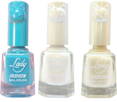 Lady Fashion Colour Cap Insta Dry Nail polish (Evergreen Colours) Blue,White,Creamy White(Pack of 3)
Lady Fashion Colour Cap Insta Dry Nail polish (Evergreen Colours) Blue,White,Creamy White(Pack of 3)