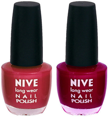 Nive Colour Blast Nail Polish (Set of 2 Nail Polish) Pink,Pink(Pack of 2)