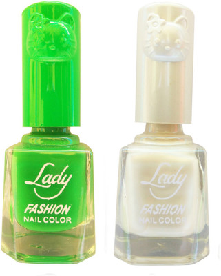 Lady Fashion Colour Cap Insta Dry Nail polish (Evergreen Colours) Light Green,Creamy White(Pack of 2)
Lady Fashion Colour Cap Insta Dry Nail polish (Evergreen Colours) Light Green,Creamy White(Pack of 2)