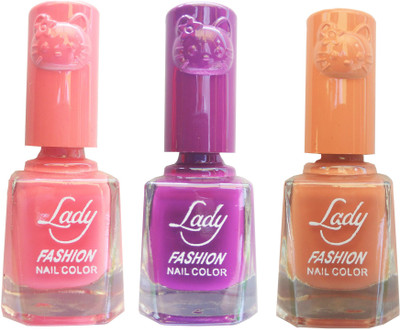 Lady Fashion Colour Cap Insta Dry Nail polish (Evergreen Colours) Pink,Purple,Nude(Pack of 3)
Lady Fashion Colour Cap Insta Dry Nail polish (Evergreen Colours) Pink,Purple,Nude(Pack of 3)