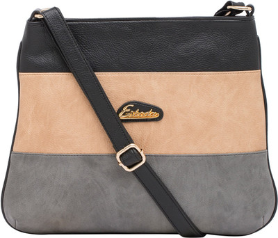 ESBEDA Women Casual Black PU Sling Bag