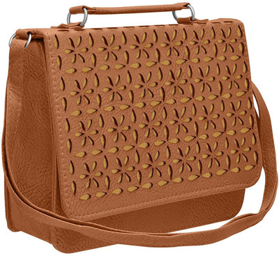 tap fashion Women Casual Brown PU Sling Bag 
tap fashion Women Casual Brown PU Sling Bag